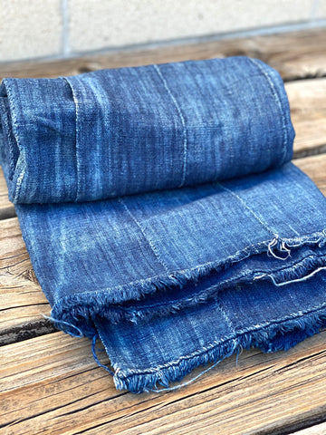 Vintage African Indigo Denim Mossi Mudcloth | No. 44