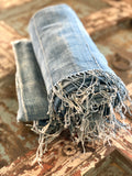 Vintage African Faded Indigo Denim Mossi Mudcloth | No. 64