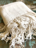 Vintage African Natural White Mudcloth | No. 58