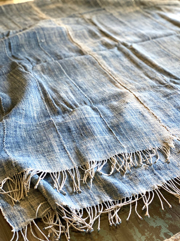 Vintage African Indigo Denim Mossi Mudcloth | No. 62