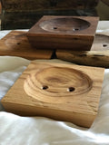 Handcarved Wooden Soap Dish