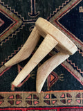 Vintage African Handcarved Light Wooden Senufo Stool