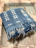 Vintage African Indigo Denim Mudcloth | No. 66