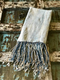 Vintage African Ombré Faded Tie Dyed Denim Mossi Indigo Mudcloth | Runner