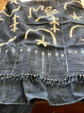 Vintage African Indigo Denim Mudcloth | No. 67