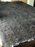 Vintage African Black Mudcloth with White chevrons