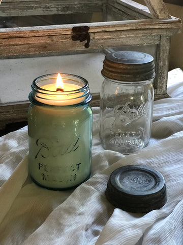 Vintage Mason Jar Candle