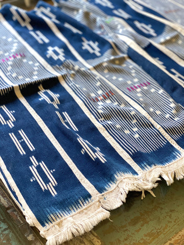 Vintage African Indigo with White | Baule Mudcloth No. 10