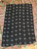 Vintage African Mudcloth Black Textile Throw 59” L x 41” W Textile | No. 129