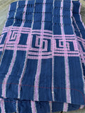 Vintage Nigerian Yoruba Aso Oke Handwoven Textile Throw 76” L x 50” W | No. 183