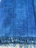Vintage African Indigo Denim Mossi Mudcloth 66” L x 44” W Textile | No. 139