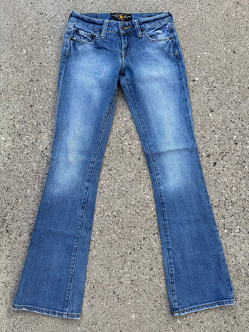 LUCKY BRAND Women’s LOLA Boot Cut Blue Jeans 00/24 Regular Style 7W10744