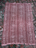 Vintage African Faded Terracotta Mudcloth 58” L x 41” W Textile | No. 127