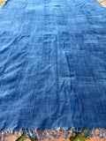 Vintage African Indigo Denim Mossi Mudcloth 83” L x 39” W Textile | No. 132