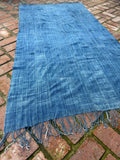 Vintage African Indigo Denim Mossi Mudcloth 75” L x 41” W Textile | No. 134