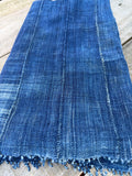 Vintage African Indigo Denim Mossi Mudcloth 65” L x 40” W Textile | No. 152