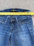 Lucky Brand Jeans Women’s Zoe 00/24 Boot Cut Distressed Blue Jeans Style 7W10922