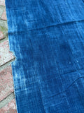 Vintage African Indigo Denim Mossi Mudcloth 80” L x 40” W Textile | No. 177