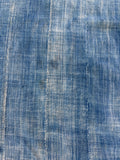 Vintage African Faded Indigo Denim Mossi Mudcloth 67”L x 39”W Textile | No. 136