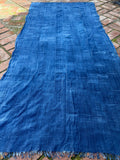 Vintage African Indigo Denim Mossi Mudcloth 83” L x 39” W Textile | No. 132
