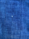 Vintage African Indigo Denim Mossi Mudcloth 66” L x 44” W Textile | No. 139