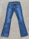 Lucky Brand Jeans Women’s Zoe 00/24 Boot Cut Distressed Blue Jeans Style 7W10922