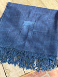 Vintage African Indigo Denim Mossi Mudcloth 74” L x 37” W Textile | No. 111
