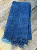 Vintage African Indigo Denim Mossi Mudcloth 83” L x 39” W Textile | No. 132
