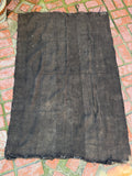 Vintage African Mudcloth Black Textile Throw 59” L x 41” W Textile | No. 129