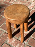 Vintage African Wooden Senufo Stool Handcarved 14 1/4” Tall x 10 1/2” Diameter