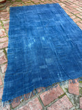 Vintage African Indigo Denim Mossi Mudcloth 73” L x 46” W Textile | No. 135