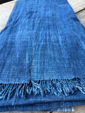 Vintage African Indigo Denim Mossi Mudcloth 80” L x 40” W Textile | No. 177