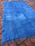 Vintage African Indigo Denim Mossi Mudcloth 80” L x 45” W Textile | No. 115