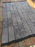 Vintage African Baule Mudcloth Textile Throw Rug 61” L x 44” W Textile | No. 167