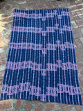 Vintage Nigerian Yoruba Aso Oke Handwoven Textile Throw 76” L x 50” W | No. 183
