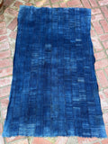 Vintage African Indigo Denim Mossi Mudcloth 65” L x 40” W Textile | No. 152