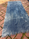 Vintage African Faded Indigo Denim Mossi Mudcloth 71”L x 31”W Textile | No. 133