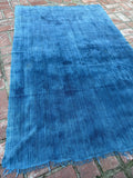 Vintage African Faded Indigo Denim Mossi Mudcloth 67”L x 42”W Textile | No. 176