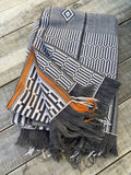 Vintage African Baule Mudcloth Textile Throw Rug 61” L x 44” W Textile | No. 167