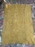 Vintage African Mudcloth Mustard Yellow Textile 58” L x 43” W Textile | No. 142