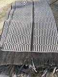 Vintage African Baule Mudcloth Textile Throw Rug 61” L x 44” W Textile | No. 167