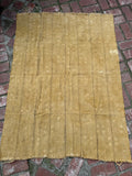 Vintage African Mudcloth Mustard Yellow 59” L x 43” W Textile | No. 148