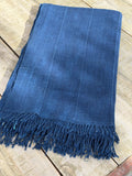 Vintage African Indigo Denim Mossi Mudcloth 65” L x 41” W Textile | No. 110