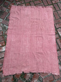 Vintage African Faded Terracotta Mudcloth 58” L x 41” W Textile | No. 127