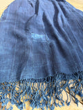 Vintage African Indigo Denim Mossi Mudcloth 74” L x 37” W Textile | No. 111