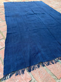 Vintage African Indigo Denim Mossi Mudcloth 65” L x 41” W Textile | No. 110