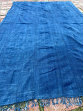 Vintage African Indigo Denim Mossi Mudcloth 66” L x 44” W Textile | No. 139