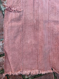 Vintage African Faded Terracotta Mudcloth 57” L x 38” W Textile | No. 122