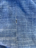 Vintage African Indigo Denim Mossi Mudcloth 73” L x 46” W Textile | No. 135