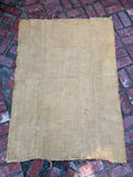 Vintage African Mustard Yellow Mudcloth 58” L x 43” W Textile | No. 112